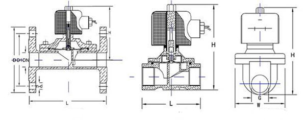 低壓燃氣黃(huáng)銅電磁閥結構圖