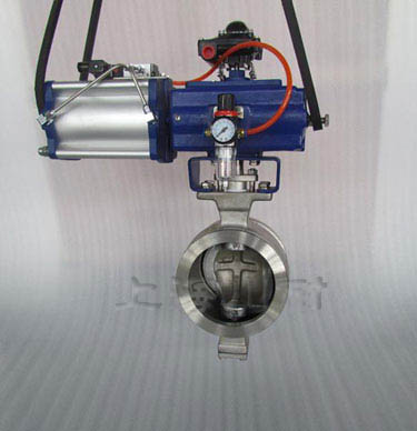 氣動V型不鏽鋼對夾球閥（fá）