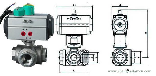 氣動三通螺紋球閥（fá）